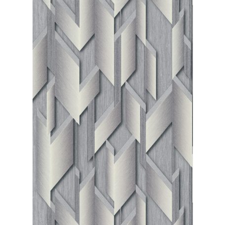 Erismann Fashion for Walls 2 by GMK 10145-10 Design Ipari formatervezés 3D szálcsiszolt nemes fényű felület szürke/acélszürke fehérezüst tapéta