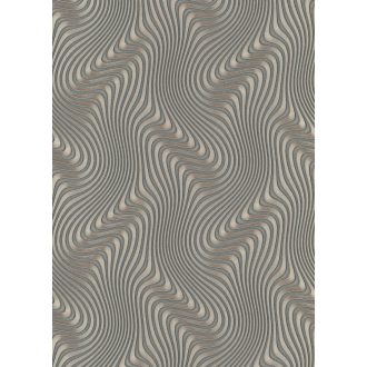   Erismann Fashion for Walls 2 by GMK 10146-15 Design Örvénylő hullámminta 3D bézsarany szürke antracit ezüst fémes csillogó hatás tapéta