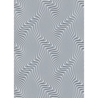   Erismann Fashion for Walls 2 by GMK 10146-29 Design Örvénylő hullámminta 3D bézsarany ezüst fehérezüst fémes csillogó hatás tapéta