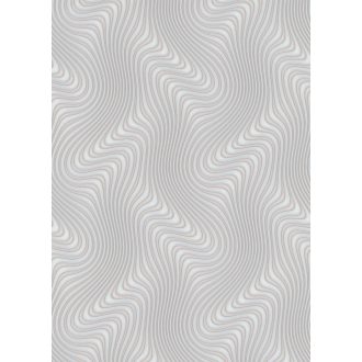   Erismann Fashion for Walls 2 by GMK 10146-43 Design Örvénylő hullámminta 3D világoskék ezüst fehérezüst fémes csillogó hatás tapéta