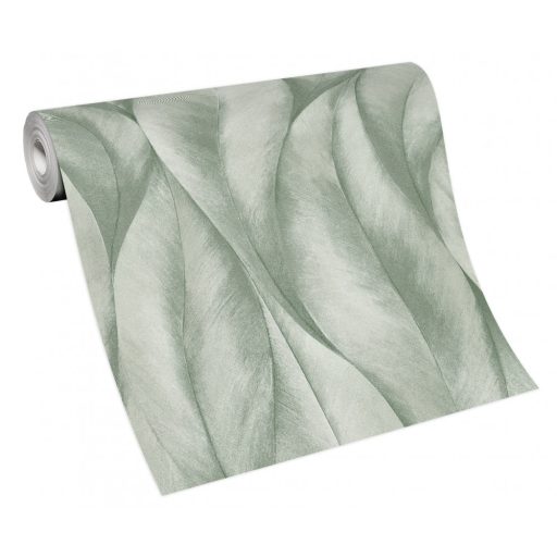 Erismann Fashion for Walls 2 by GMK 10148-07 Natur Design nagyformátumú stilizált levelek zöld fehér csillogó hatás tapéta