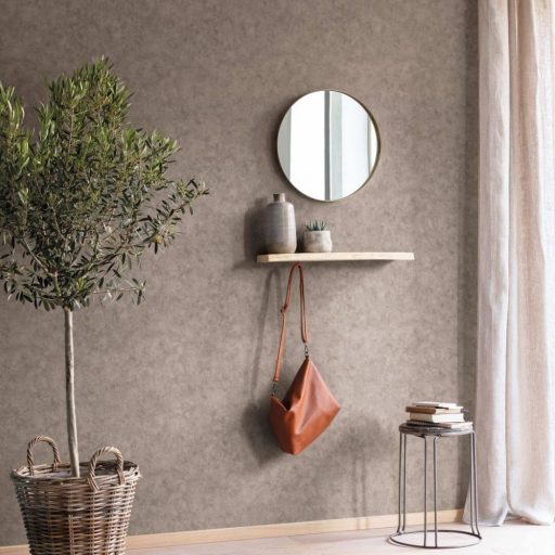 Betonhatású enyhén texturált minta gyönyörű effektek sötét szürke/szürkésbézs tónus tapéta