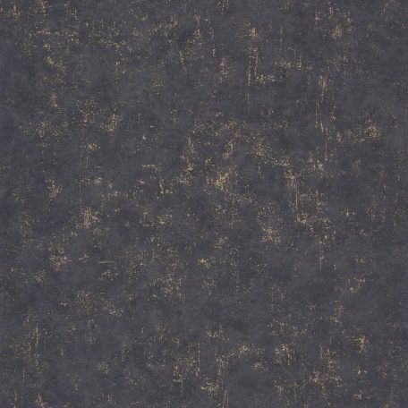 Betonhatású enyhén texturált minta fémes irizáló elemekkel fekete és rézszín tónus tapéta