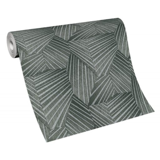Erismann ELLE Decoration 10152-47 Geometrikus grafikus 3D minta szürke antracit ezüst csillogó mintarészletek tapéta