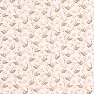   Rusztikus stílusú "kézzel festett" virágminta krétafehér bézs rózsaszín és arany fémes kiemelések tapéta