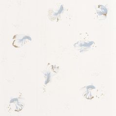   Caselio The Place to Be(d) 101756029 SWIM & CHILL Natur fátyolhalak fehér szürkéskék arany tapéta