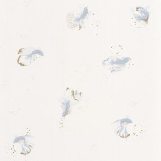   Caselio The Place to Be(d) 101756029 SWIM & CHILL Natur fátyolhalak fehér szürkéskék arany tapéta