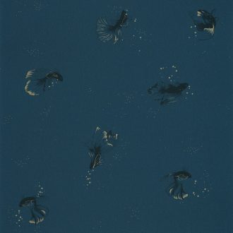   Caselio The Place to Be(d) 101756120 SWIM & CHILL Natur fátyolhalak petrolkék sötétkék arany tapéta