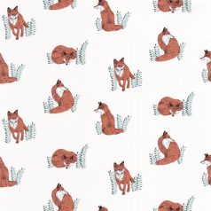   Caselio The Place to Be(d) 101764073 COUNTING FOX Natur rókák sokaságe fehér barack/narancs zöld tapéta
