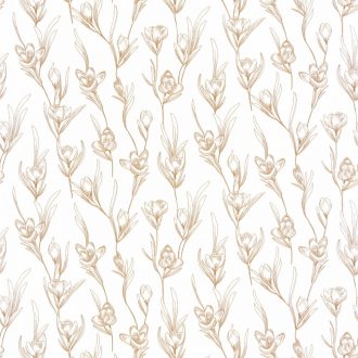   Caselio The Place to Be(d) 101781029 DAY DREAMING Natur Álmodozás virágok között fehér arany tapéta