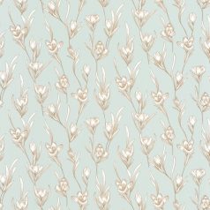   Caselio The Place to Be(d) 101787024 DAY DREAMING Natur Álmodozás virágok között halvány mandulazöld fehér arany tapéta