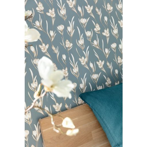 Caselio The Place to Be(d) 101787126  DAY DREAMING Natur Álmodozás virágok között halvány malachitzöld fehér arany tapéta