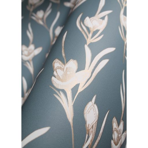 Caselio The Place to Be(d) 101787126  DAY DREAMING Natur Álmodozás virágok között halvány malachitzöld fehér arany tapéta