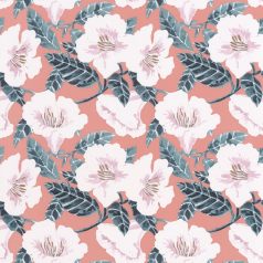   Caselio The Place to Be(d) 101794060 DING DING DONG Natur virágálom barack/lazacszín fehér sötétszürke rózsaszín arany tapéta