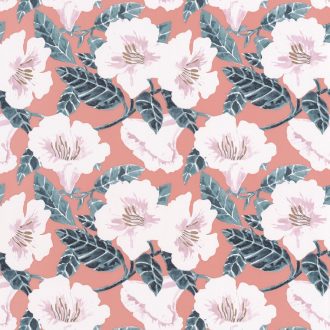   Caselio The Place to Be(d) 101794060 DING DING DONG Natur virágálom barack/lazacszín fehér sötétszürke rózsaszín arany tapéta