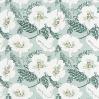   Caselio The Place to Be(d) 101797070 DING DING DONG Natur virágálom mandula és mentazöld fehér arany tapéta