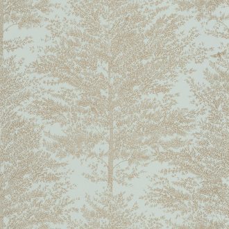   Caselio The Place to Be(d) 101807028 COSY NEST Natur fák mintázata - hangulatos fészekhalvány mandulazöld arany tapéta