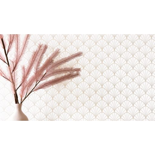 Caselio The Place to Be(d) 101820026 STARDUST Art-deco retro "csillagpor" fehér arany tapéta