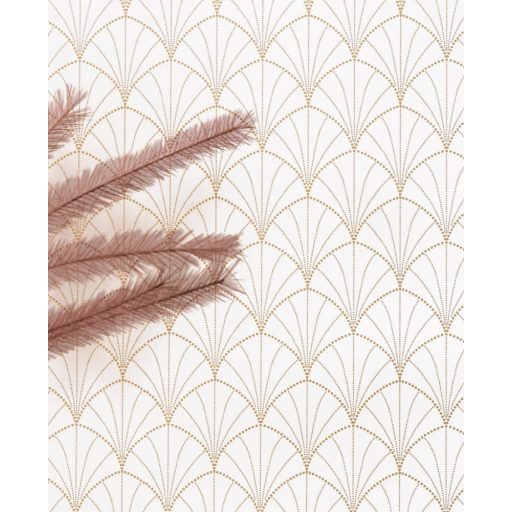 Caselio The Place to Be(d) 101820026 STARDUST Art-deco retro "csillagpor" fehér arany tapéta