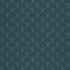   Caselio The Place to Be(d) 101826122 STARDUST Art-deco retro "csillagpor" petrolkék arany tapéta