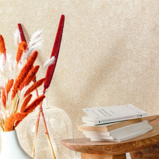 Caselio Flower Power 101842000 APRIL Csodás virágdekor hónapról hónapra Április grafikus virágterv krémfehér arany tapéta