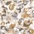 Caselio Flower Power 101871090 JULY Csodás virágdekor hónapról hónapra Július Vintage skandináv virágok fehér bézs szürke barna arany tapéta