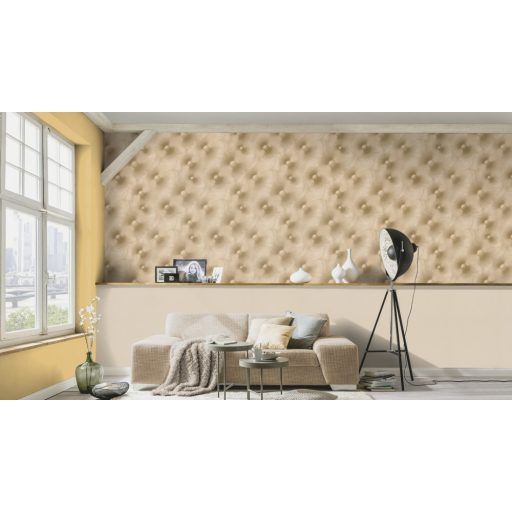 Erismann ELLE Decoration 2, 10191-02 Grafikus lélegzetelállító dekoratív design bézs arany fényes mintafelület tapéta