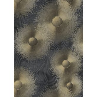   Erismann ELLE Decoration 2, 10191-15 Grafikus lélegzetelállító dekoratív design fekete arany ezüst fényes mintafelület tapéta