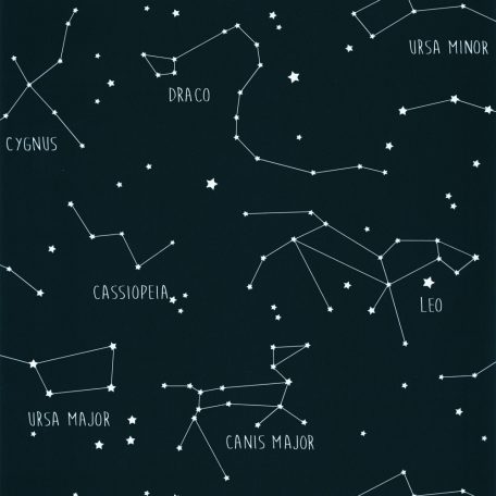Caselio Our Planet 101916918 CONSTELLATIONS Gyerekszobai Csillagképek kék fehér tapéta