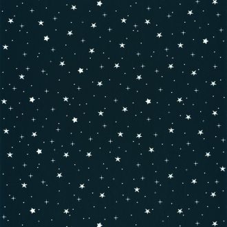   Caselio Our Planet 101926918 STARS IN YOUR EYES Gyerekszobai Csillagok kék fehér sötétben foszforeszkáló tapéta