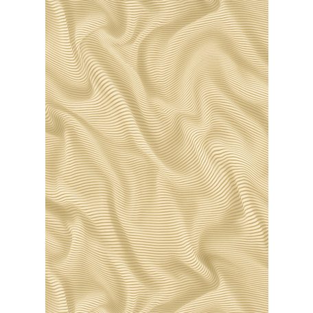 Erismann ELLE Decoration 2, 10195-02 Grafikus Absztrakt expresszív 3D hullámminta bézs arany fényes mintarajzolat tapéta