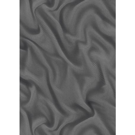 Erismann ELLE Decoration 2, 10195-15 Grafikus Absztrakt expresszív 3D hullámminta szürke fekete ezüst fényes mintarajzolat tapéta