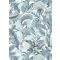 Erismann ELLE Decoration 2, 10202-18 Natur Botanikus nagyformátumú levélminta fehér kék türkiz arany fényes mintarészletek tapéta