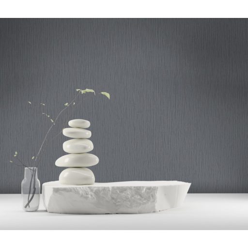 Erismann Code Nature/Flora 10212-47 Natur Egyszínű strukturált sötétszürke/antracit tapéta