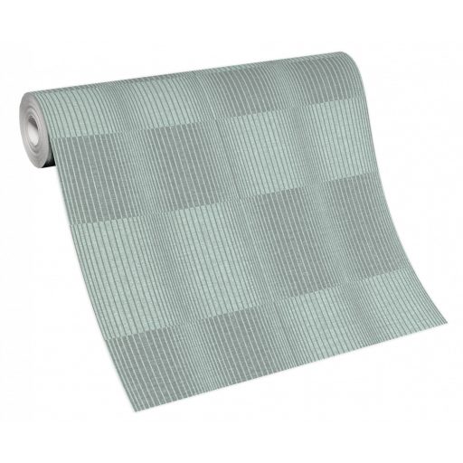 Erismann Code Nature 10214-35 CODEC Grafikus purista fa és bambuszpálcikák türkizzöld szürke szürkészöld árnyalatok tapéta