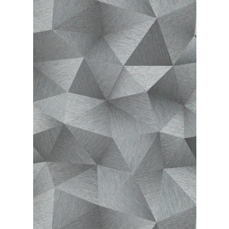 Erismann Fashion for Walls 3, 10216-10 DIAMOND Design háromdimenziós geometriai minta szürke árnyalatok ezüst tapéta