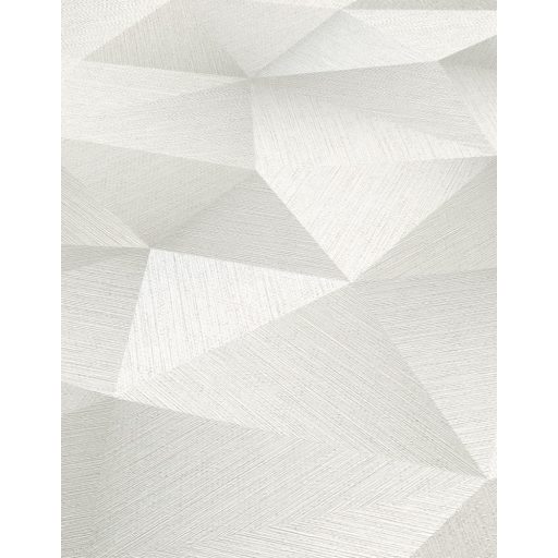 Erismann Fashion for Walls 3, 10216-31 DIAMOND Design háromdimenziós geometriai minta fehér világosszürke árnyalatok ezüst tapéta