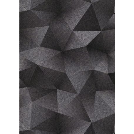 Erismann Fashion for Walls 3, 10216-45 DIAMOND Design háromdimenziós geometriai minta szürke árnyalatok ezüst fekete tapéta