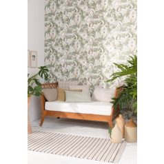   Fény és perspektíva lenyűgöző játéka - expresszionista növényi megjelenítés khakizöld bézs arany tapéta