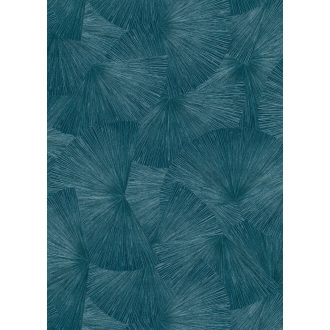   Erismann Fashion for Walls 3, 10219-19 JAPANDI Design  Stilizált egzotikus levélminta türkiz ezüst csillogó mintarajzolat tapéta