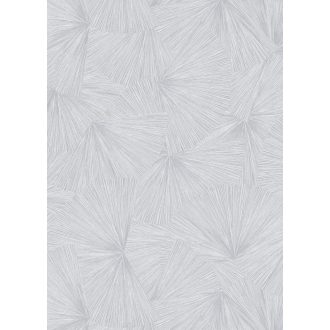   Erismann Fashion for Walls 3, 10219-31 JAPANDI Design  Stilizált egzotikus levélminta világosszürke ezüst csillogó mintarajzolat tapéta
