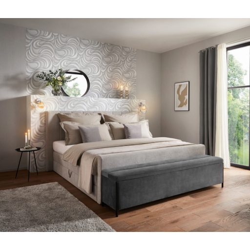 Erismann Fashion for Walls 3, 10220-31 DUNES excentrikus dinamikus hullámminta fehér világosszürke ezüst csillogó mintarajzolat tapéta