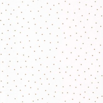   Spontán elhelyezkedő (táncoló) pöttyök fehér arany tapéta