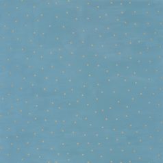   Spontán elhelyezkedő (táncoló) pöttyök kék arany tapéta