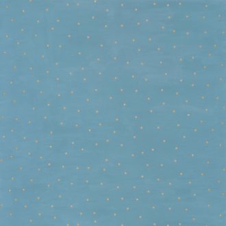   Spontán elhelyezkedő (táncoló) pöttyök kék arany tapéta