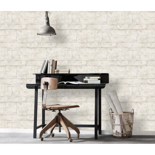 Erismann Fashion for Walls 3, 10222-14 ROCK Design természetes kőmintázat kifinomult csillogó hatás krém nézs szürke tapéta