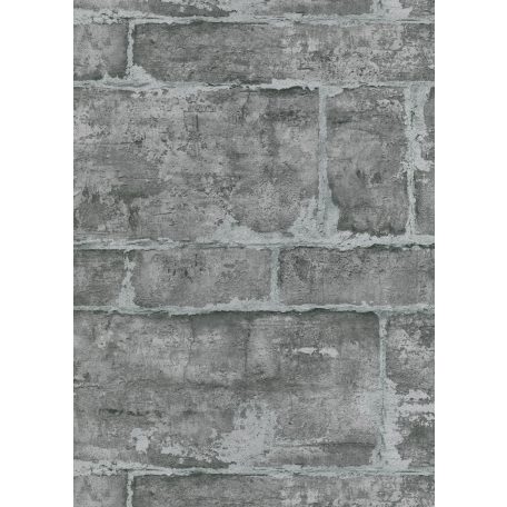 Erismann Fashion for Walls 3, 10222-15 ROCK Design természetes kőmintázat kifinomult csillogó hatás szürke ezüst antracit  tapéta