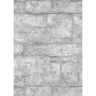   Erismann Fashion for Walls 3, 10222-31 ROCK Design természetes kőmintázat kifinomult csillogó hatás szürkésfehér szürke ezüst tapéta