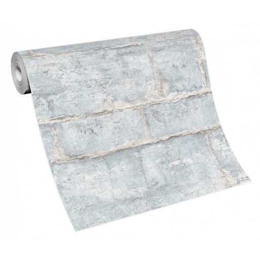 Erismann Fashion for Walls 3, 10222-43 ROCK Design természetes kőmintázat kifinomult csillogó hatás halványkék bézs szürke ezüst tapéta