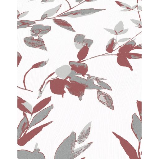 Erismann Walls we love 2/Flora 10224-22 Natur Levélmintázat fehér bordópiros szürke tapéta